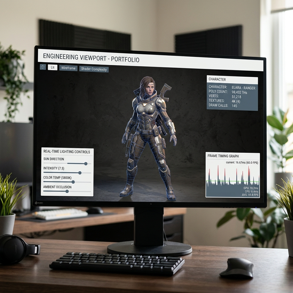 Qodarix Game Studio Portfolio Viewport
