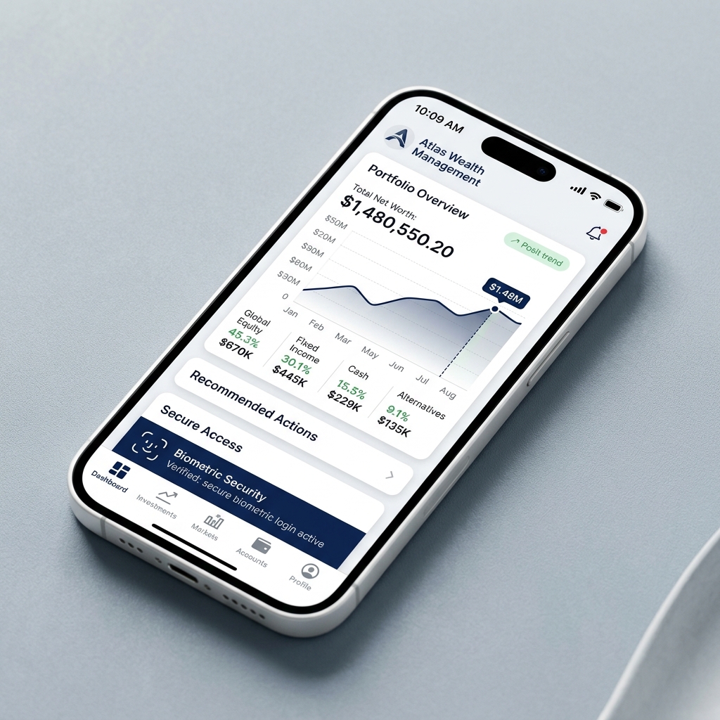 Qodarix Clean Mobile App Mockup